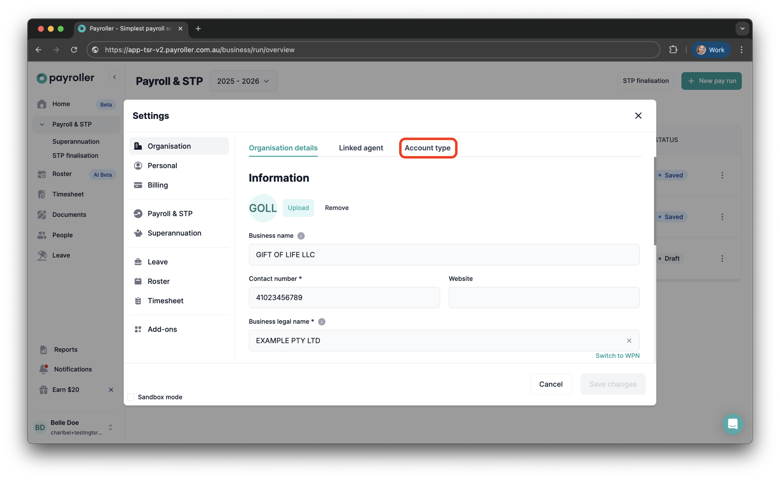 Agent Account - Changing your employer account to an Agent Account - 3