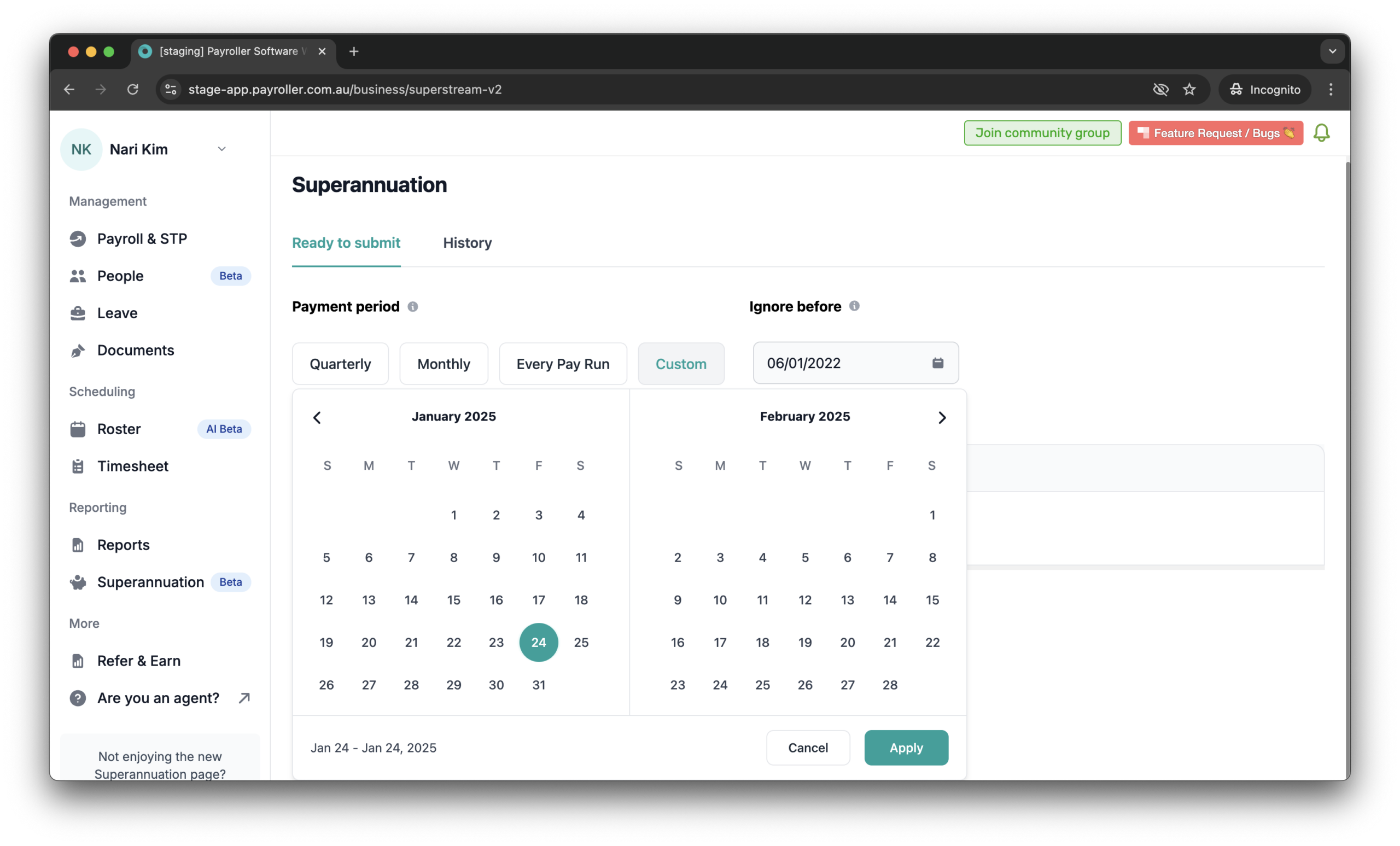 Superannuation Resources - How to resubmit a super payment that has been refunded - 4