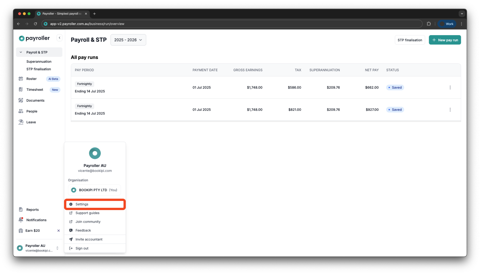 Payroller Employer Subscriptions - Editing the subscription type to a monthly or an annual subscription - 2