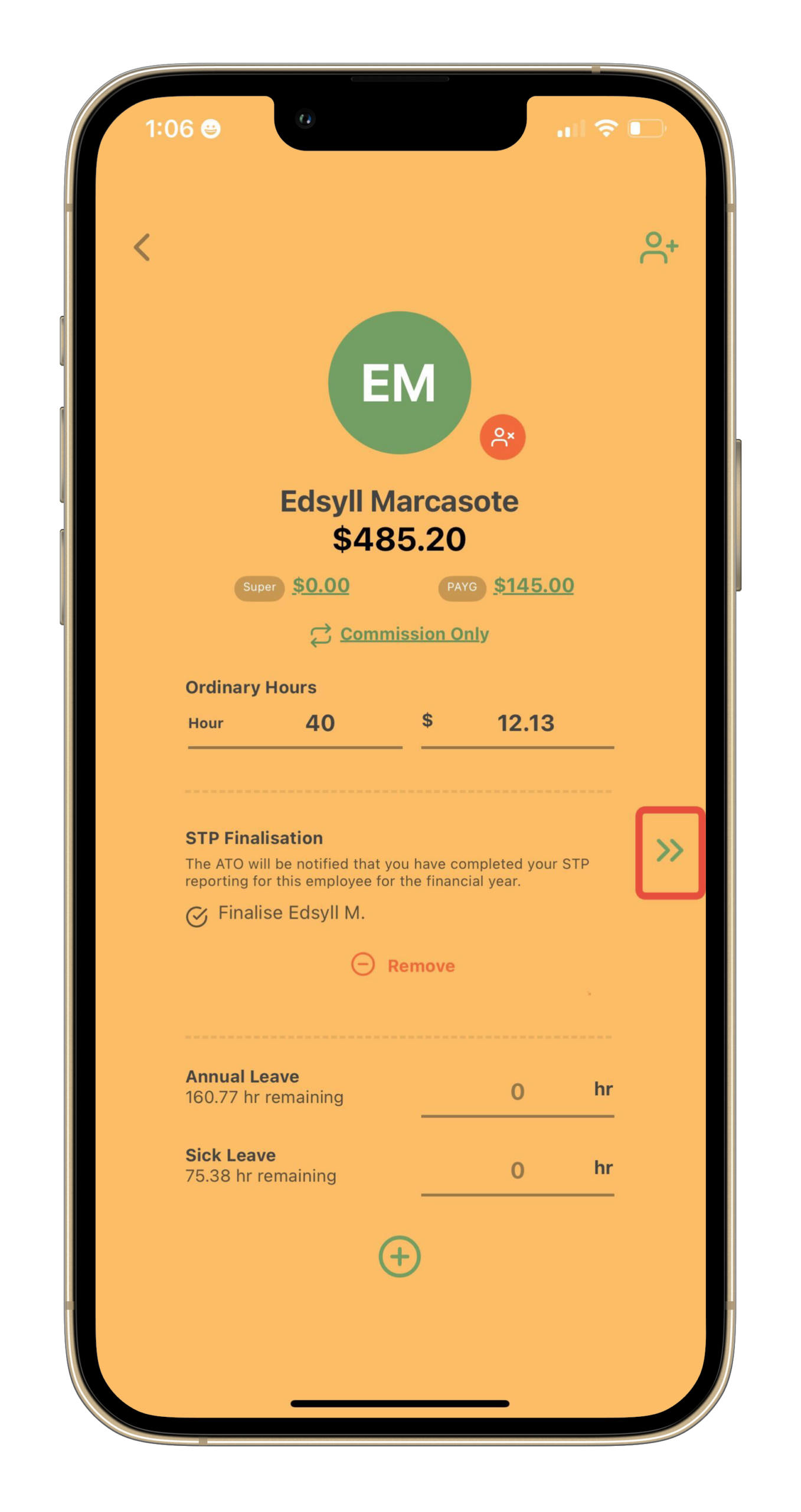 Payroller Mobile App - How to finalise STP on the Payroller mobile app - 6