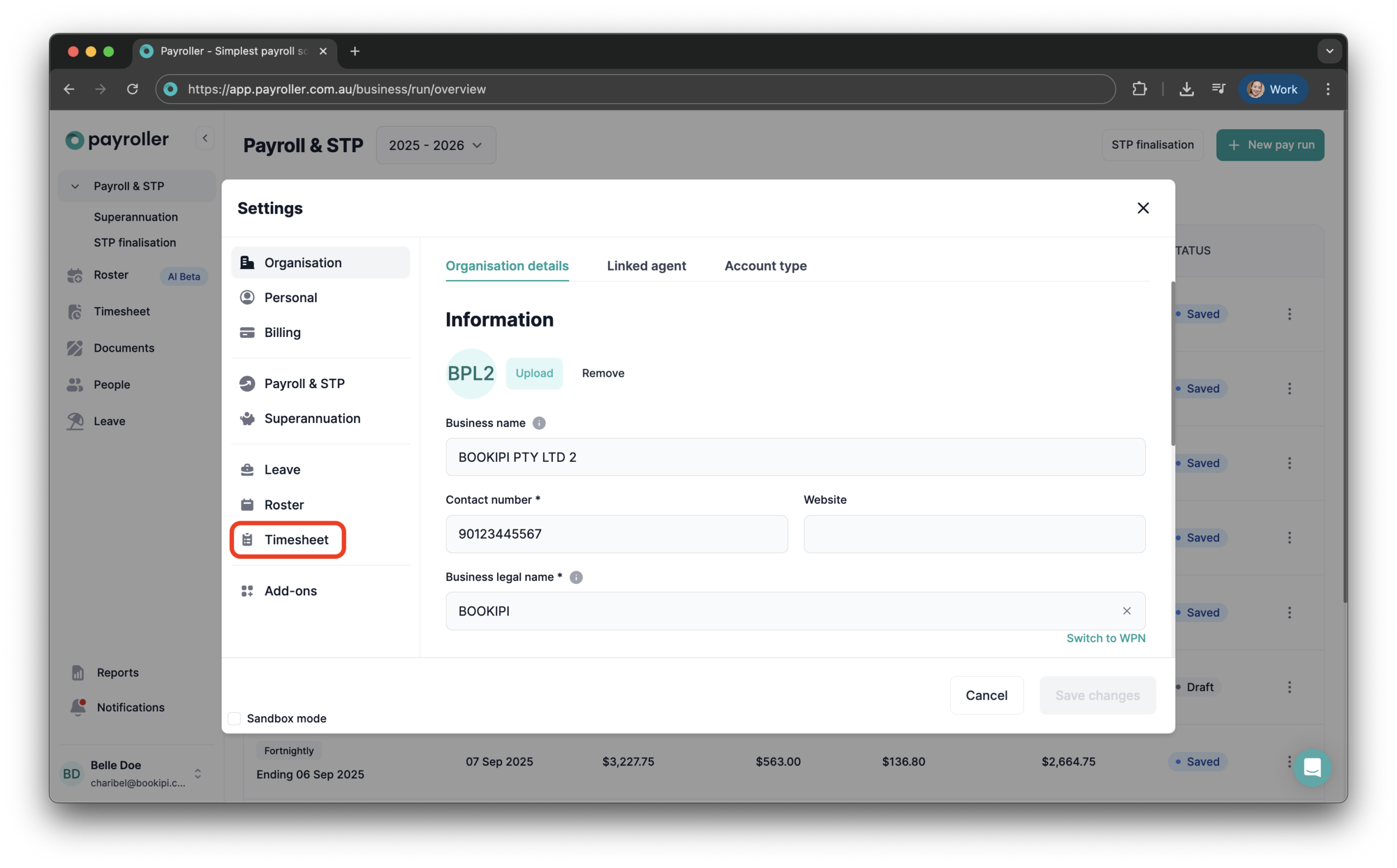 Uncategorized - Enable/Disable Auto-Generate Timesheet from Roster - 3