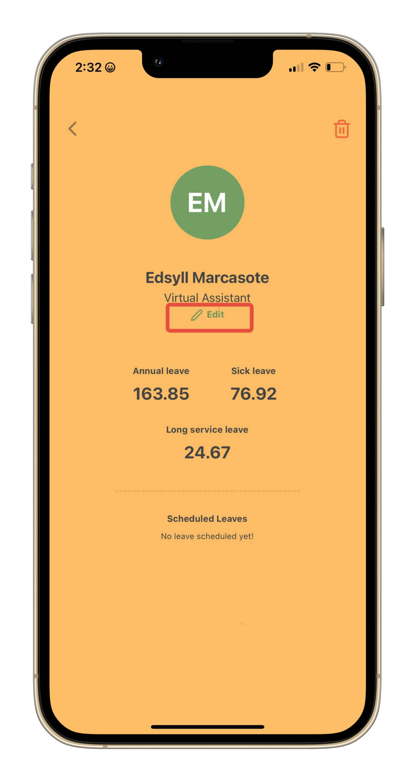 Payroller Mobile App - How to add opening balance to the Payroller mobile app - 3