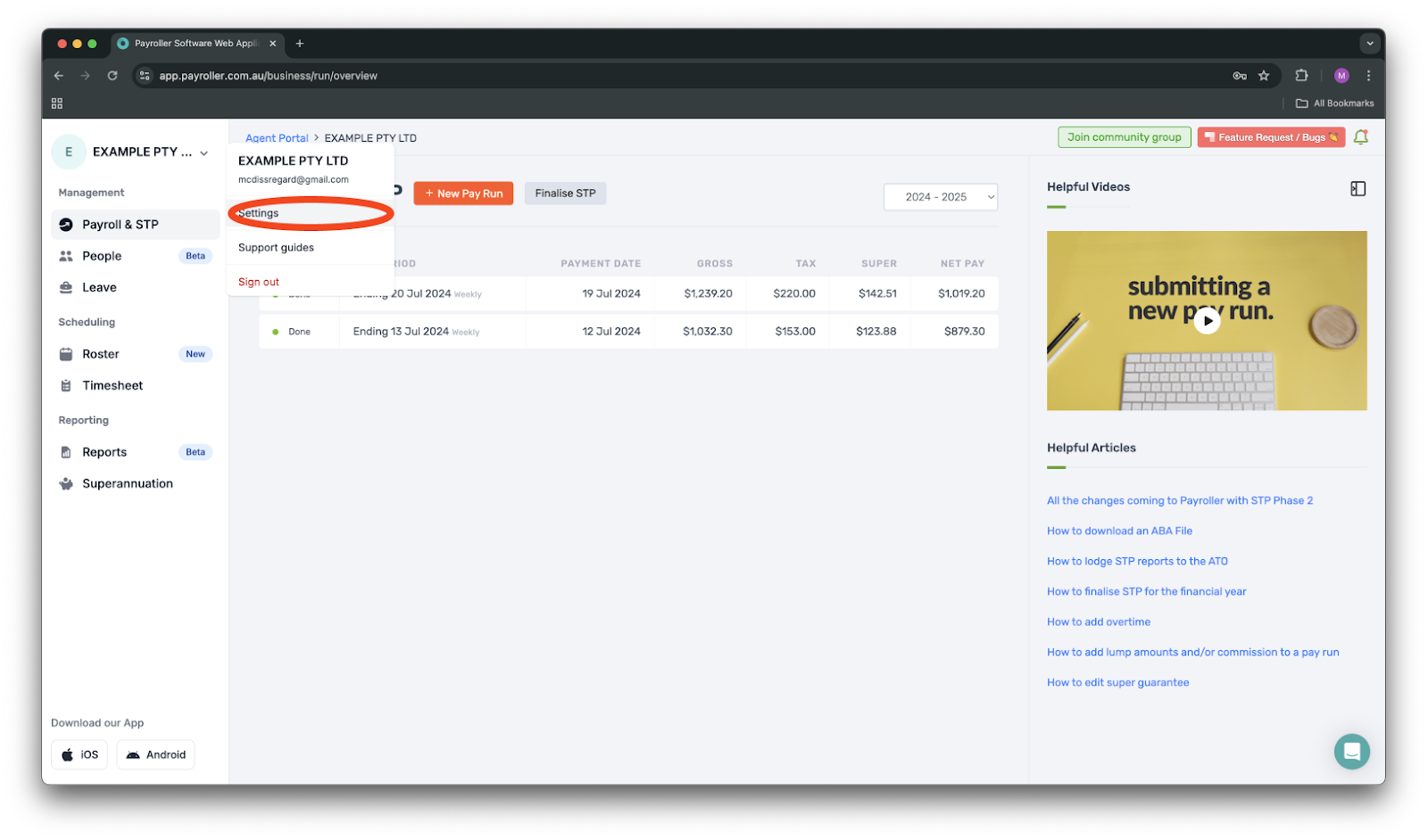 Single Touch Payroll Guide - Branch Number - 2