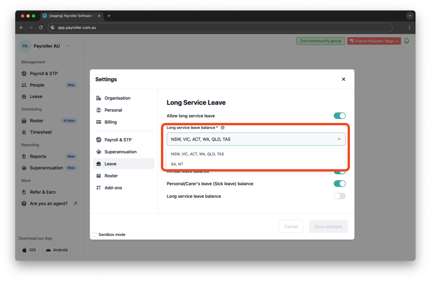 Payroller functions - Long Service Leave - 7