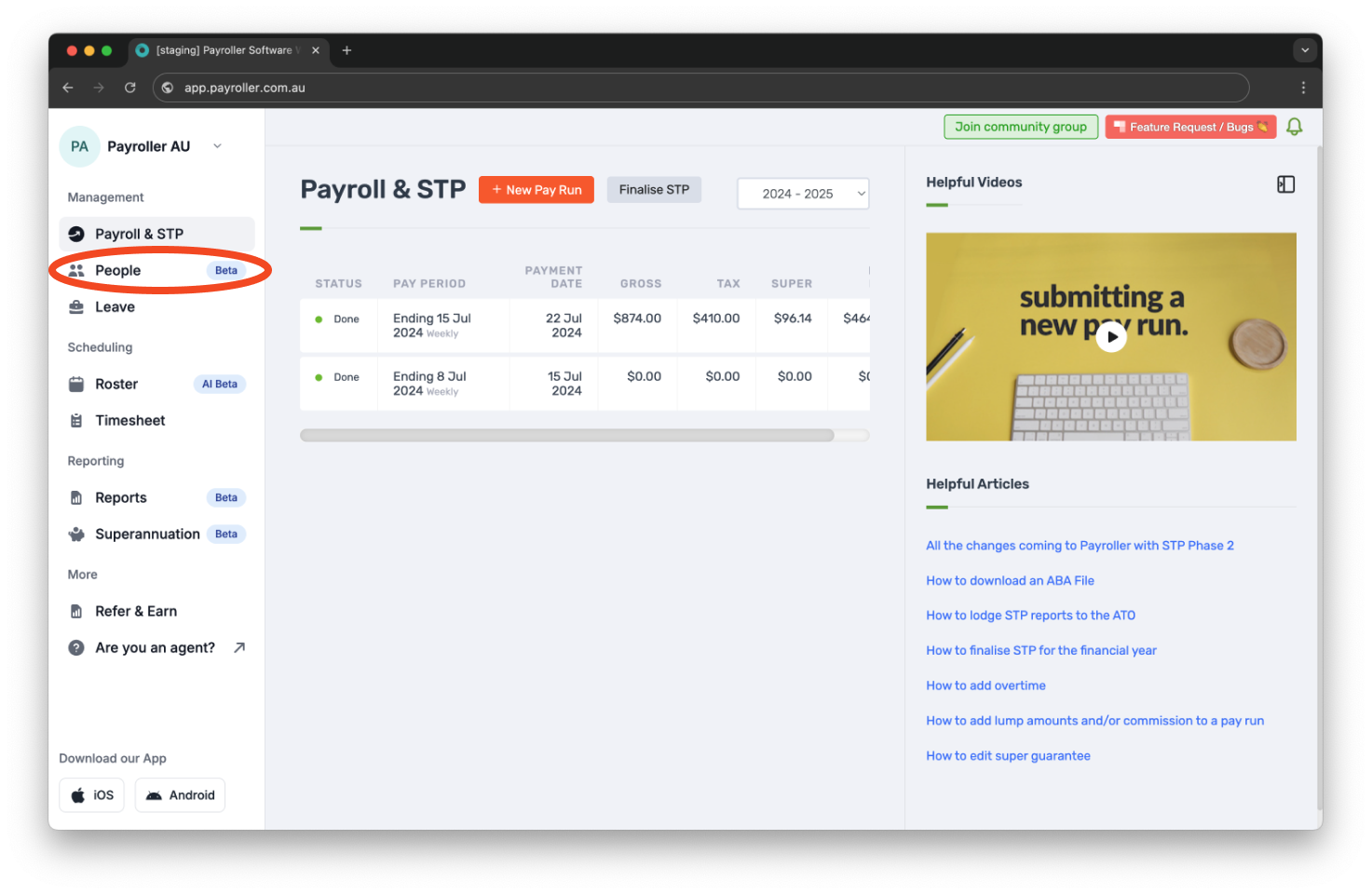 Payroller functions - Long Service Leave - 10