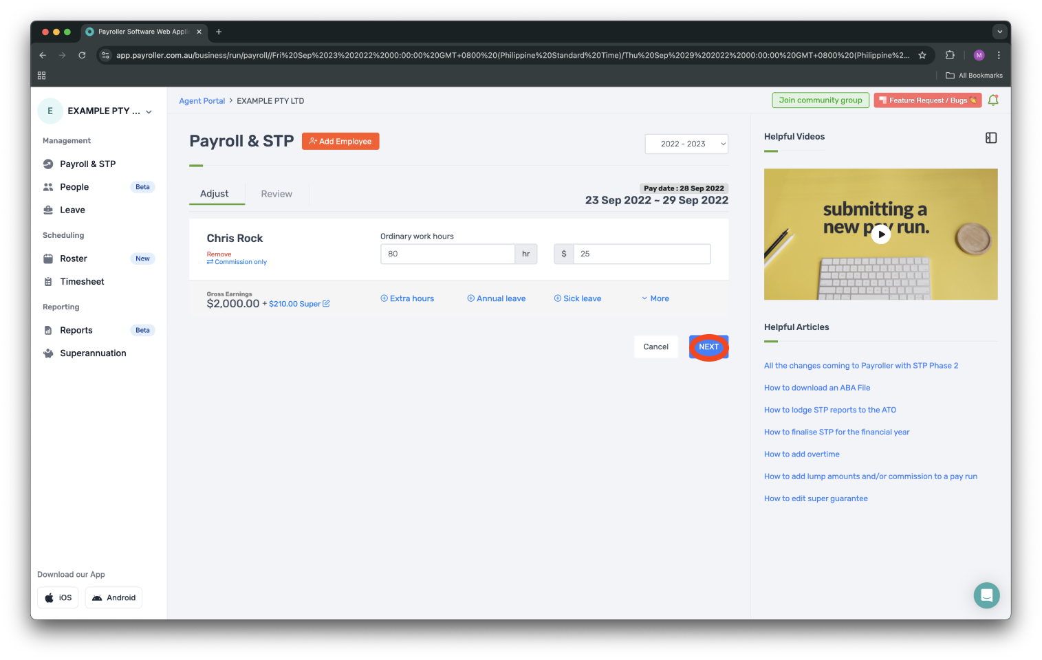 Single Touch Payroll Guide - Branch Number - 19