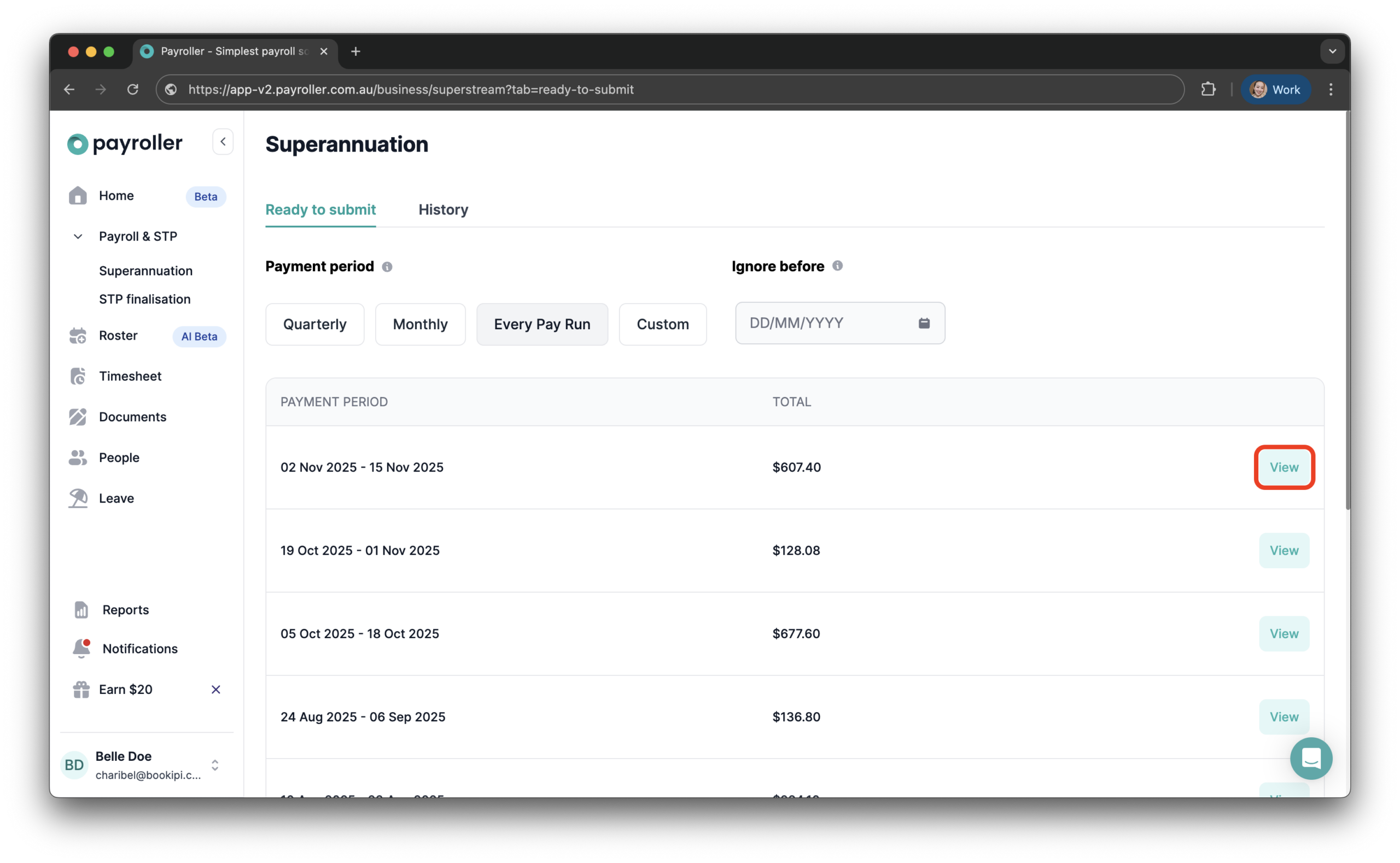 Superannuation Resources - How to ignore a super batch from SuperStream - 2
