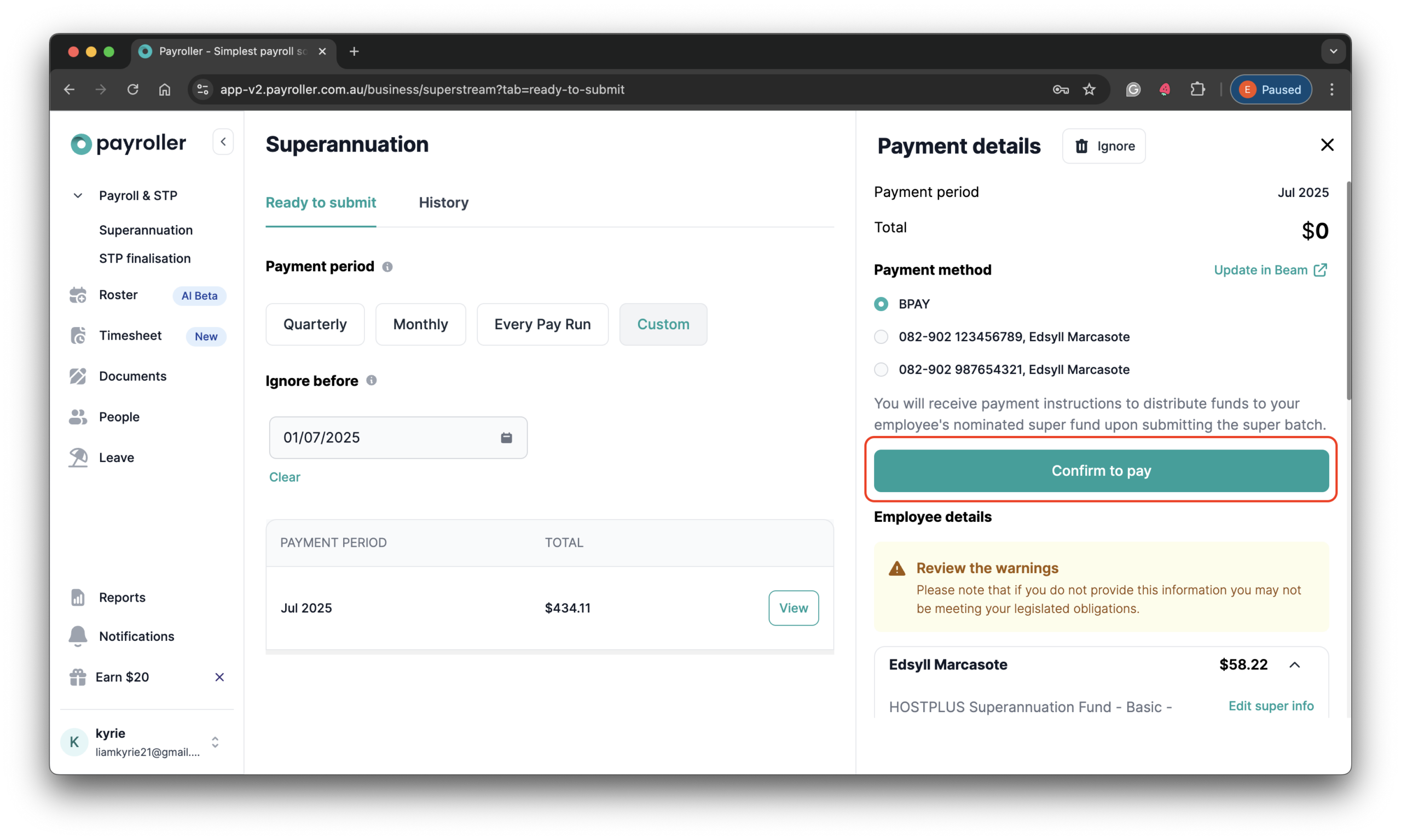 Superannuation Resources - How to submit a super payment - 9