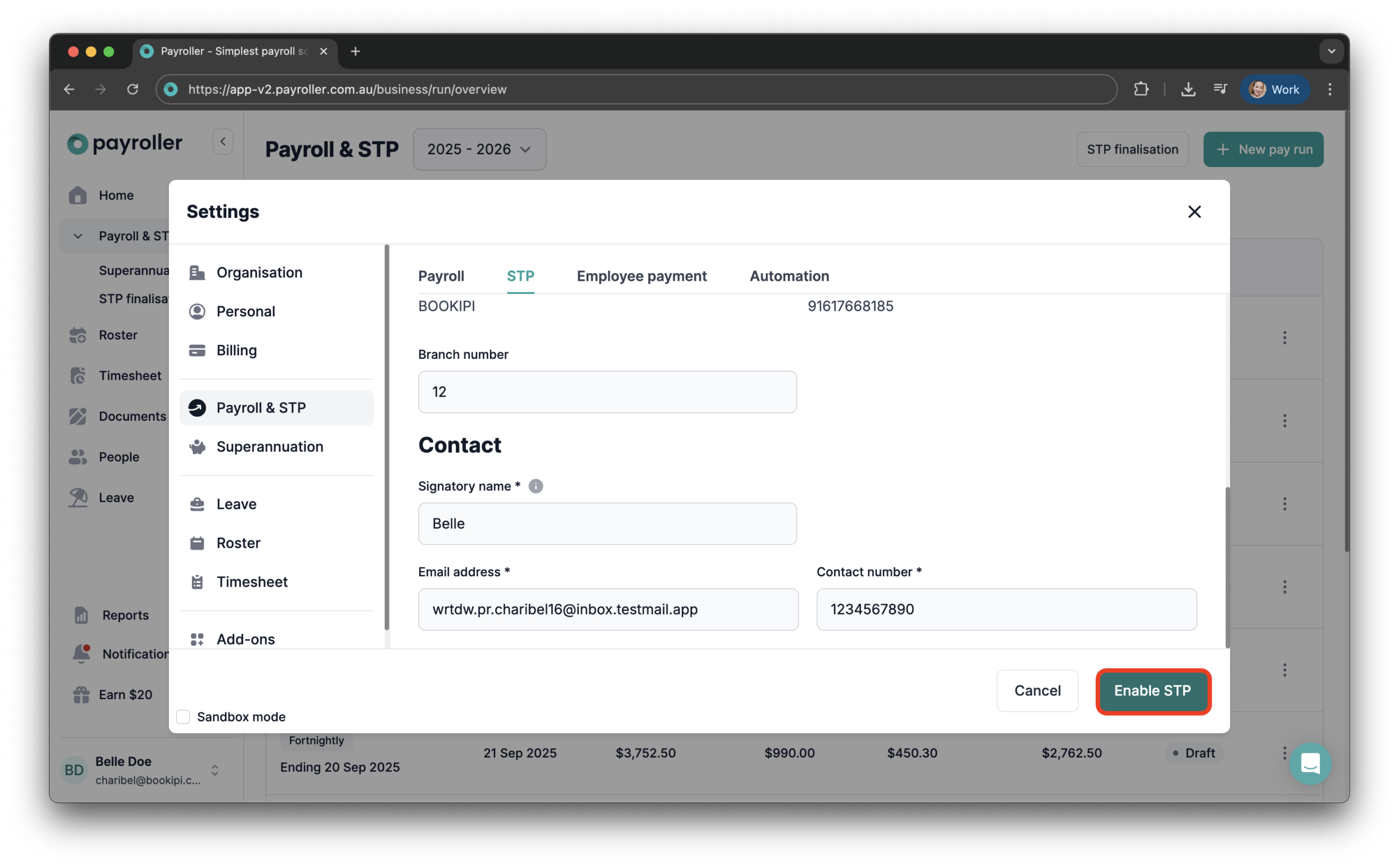 Uncategorized - Fixing the ‘Phone number is required’ Error When Submitting an STP - 8