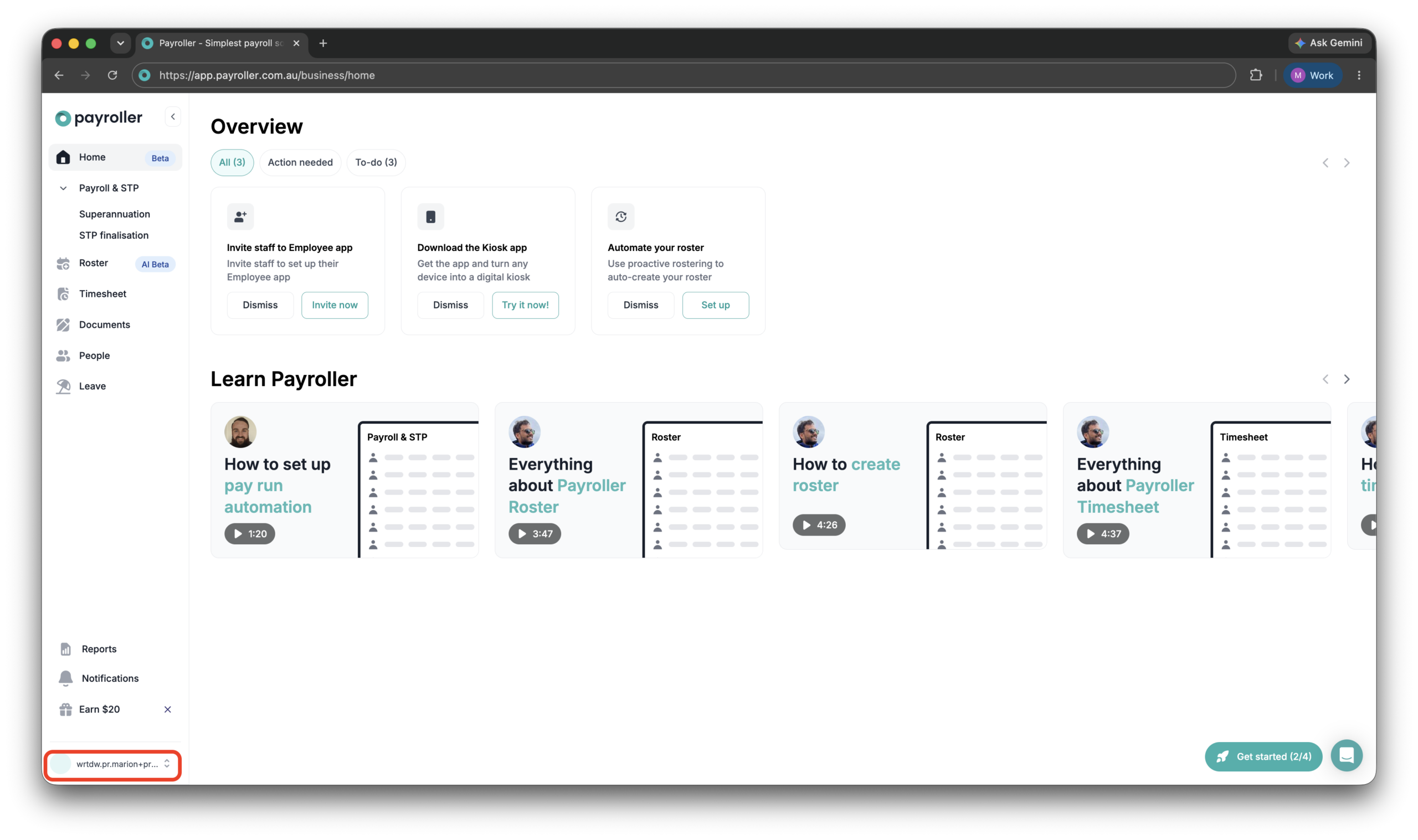 Payroller Employer Subscriptions - Editing the subscription type to a monthly or an annual subscription - 1