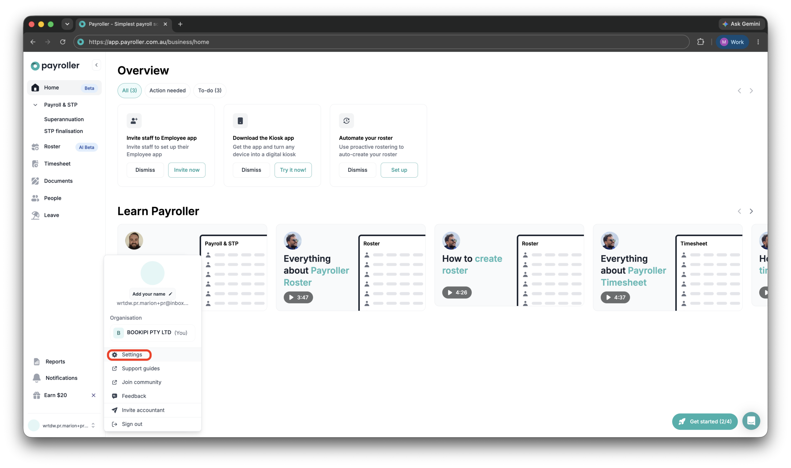 Payroller Employer Subscriptions - Editing the subscription type to a monthly or an annual subscription - 2