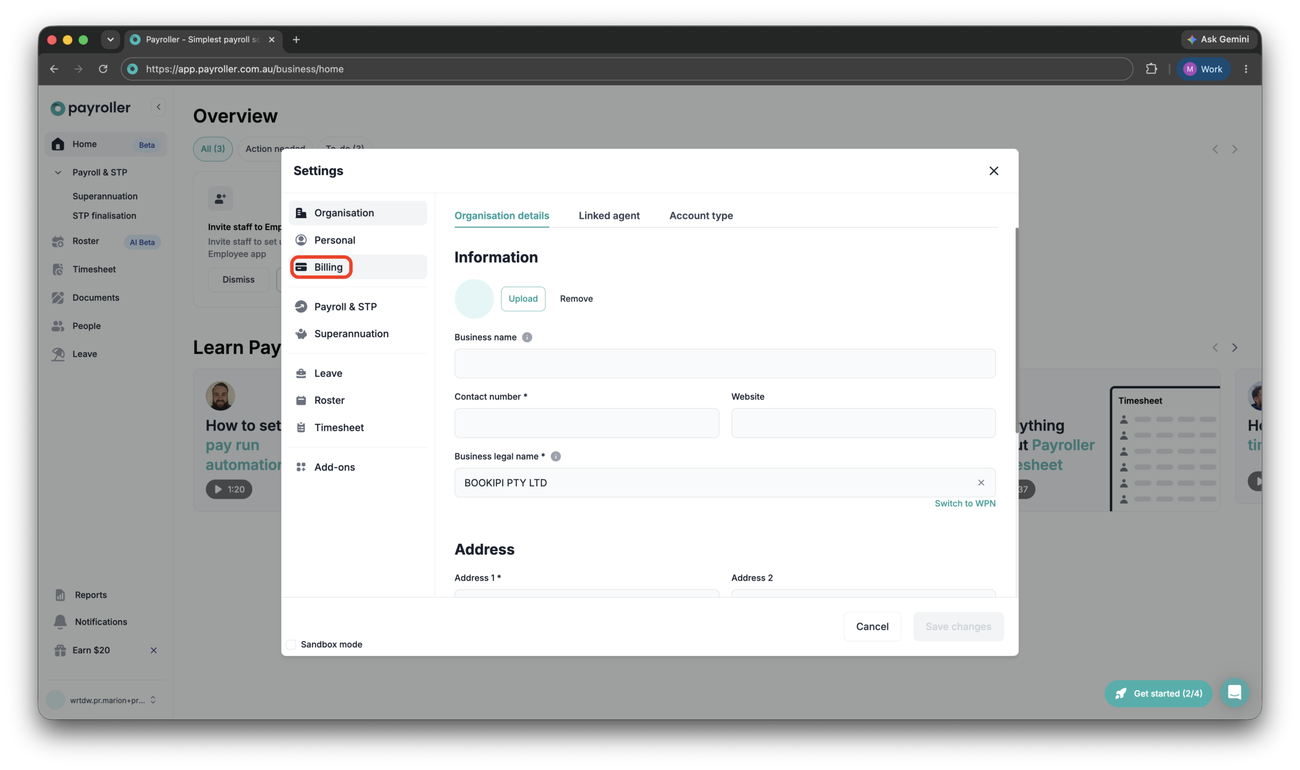Payroller Employer Subscriptions - Editing the subscription type to a monthly or an annual subscription - 3