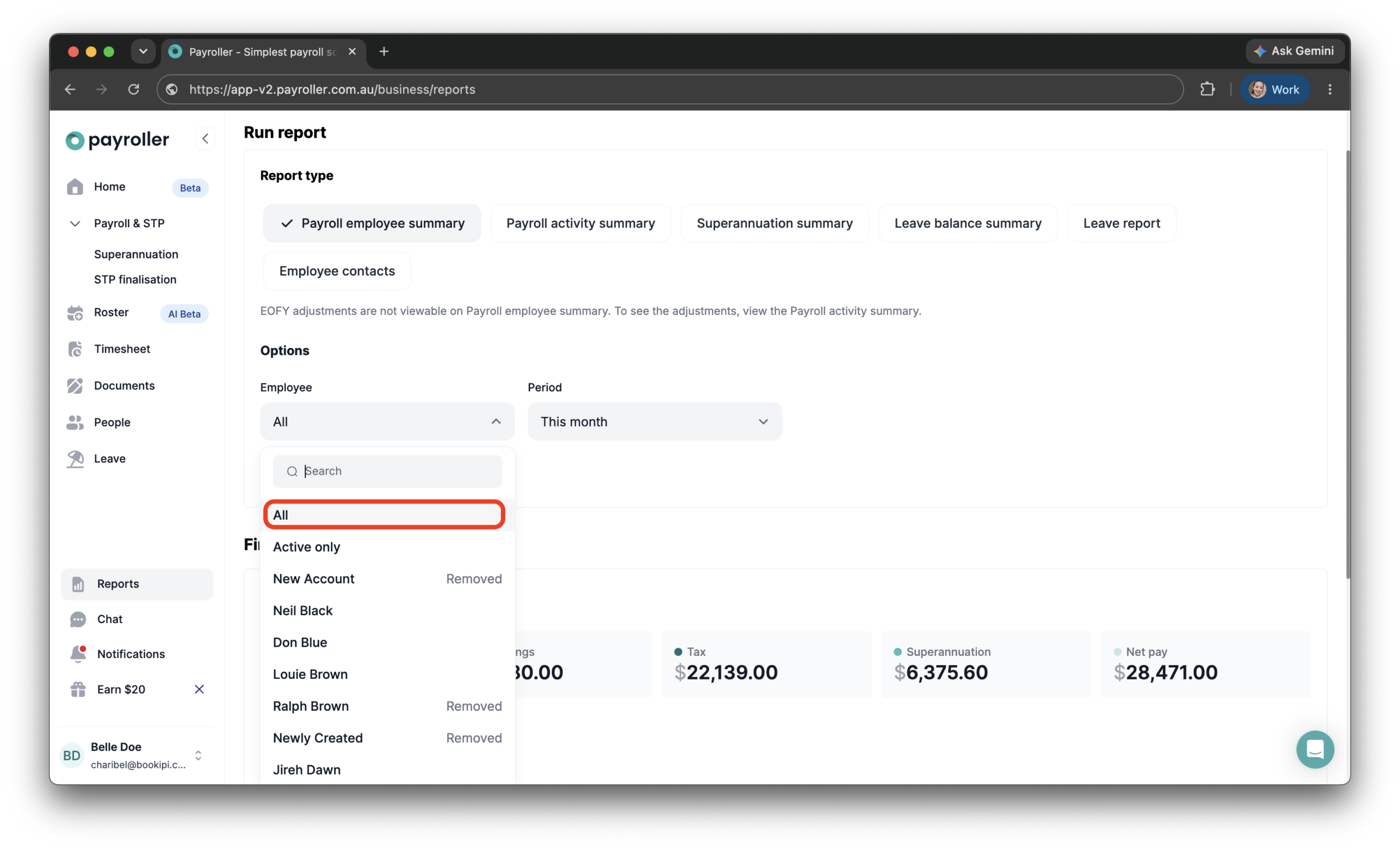 Report - How to download a report - 3