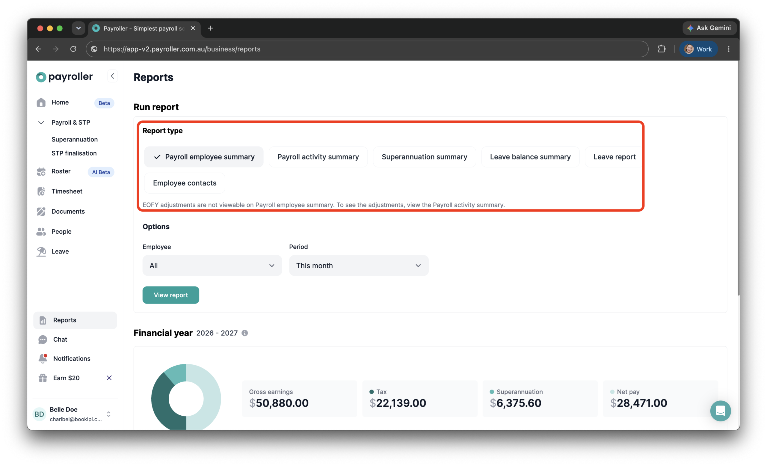 Report - How to download a report - 2