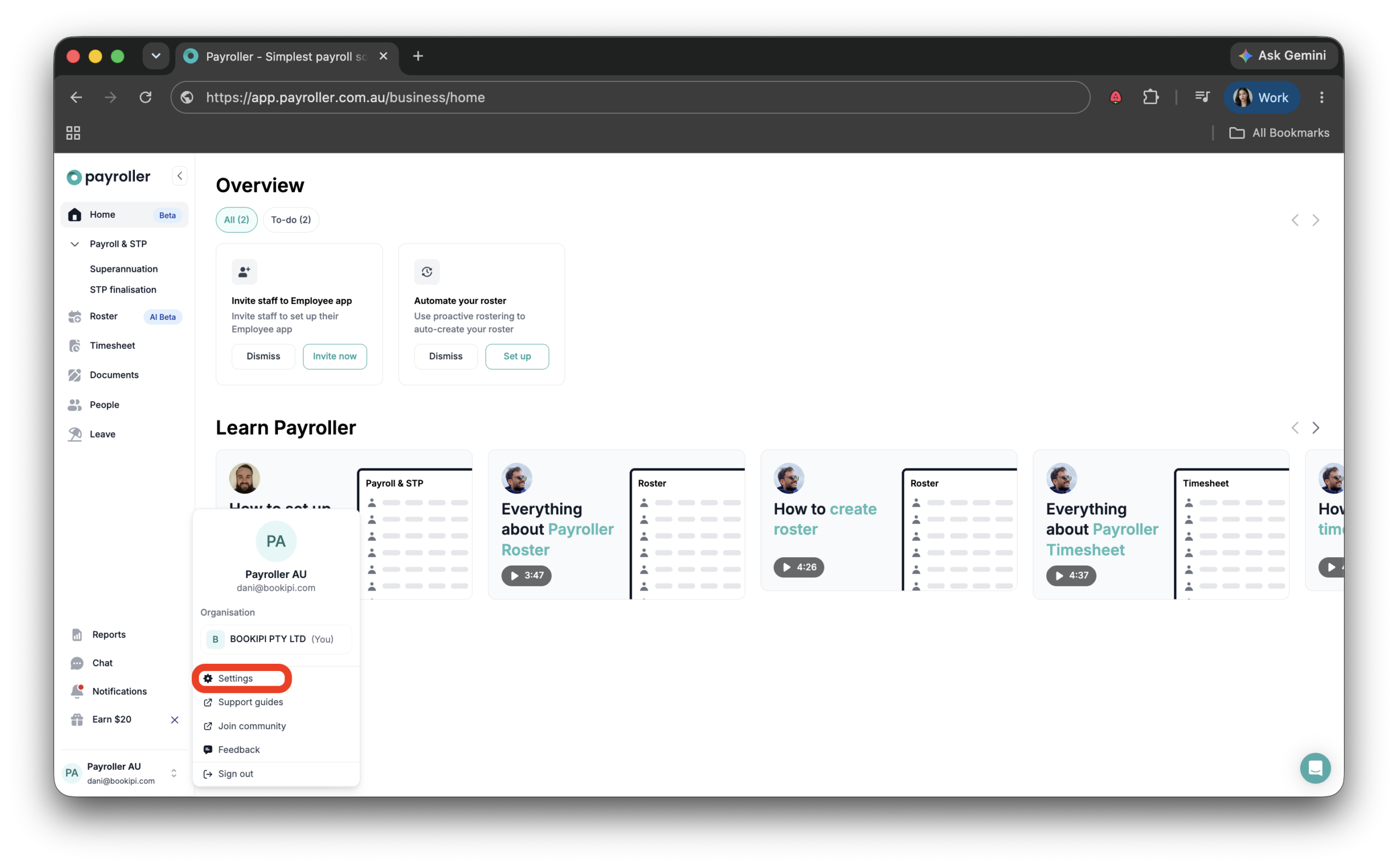 Payroller functions - How to Delete Your Payroller Account - 3