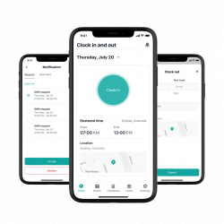 [Payroller] Timesheet _ Clock in_out - iPhone x 3